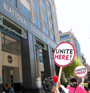 UNITE HERE 23 Urges NEA Head to Support Cafeteria Workers